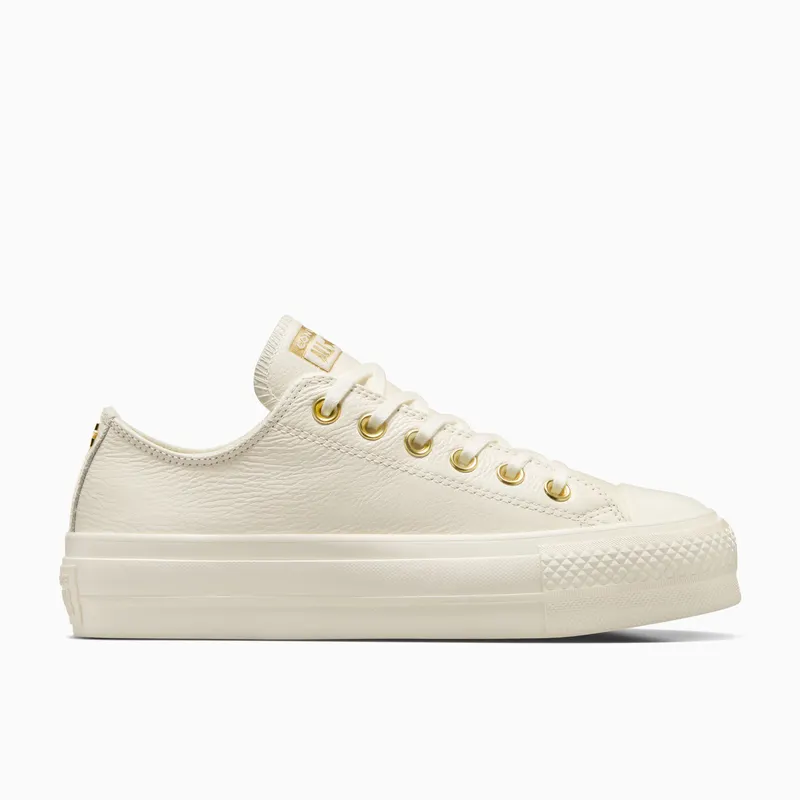 Converse Chuck Taylor All Star Lift Platform Golden Hits Egret/Egret/Gold | A12765C