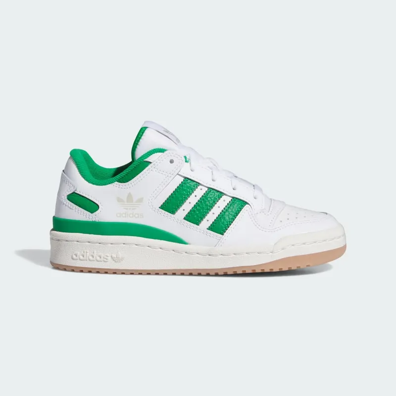 Adidas Forum Low CL Kids Cloud White / Green / Cloud White | IH0223
