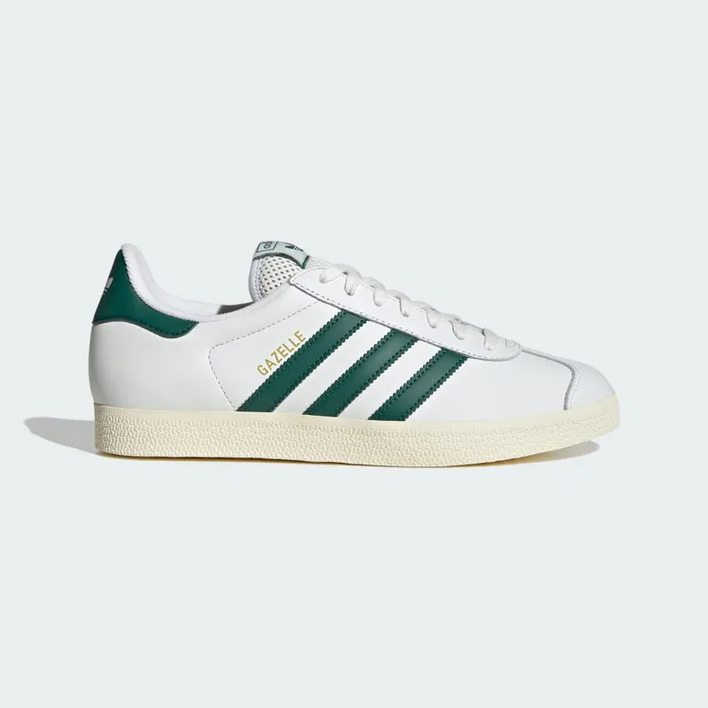 Adidas Gazelle Core White / Collegiate Green / Cream White | JH5397