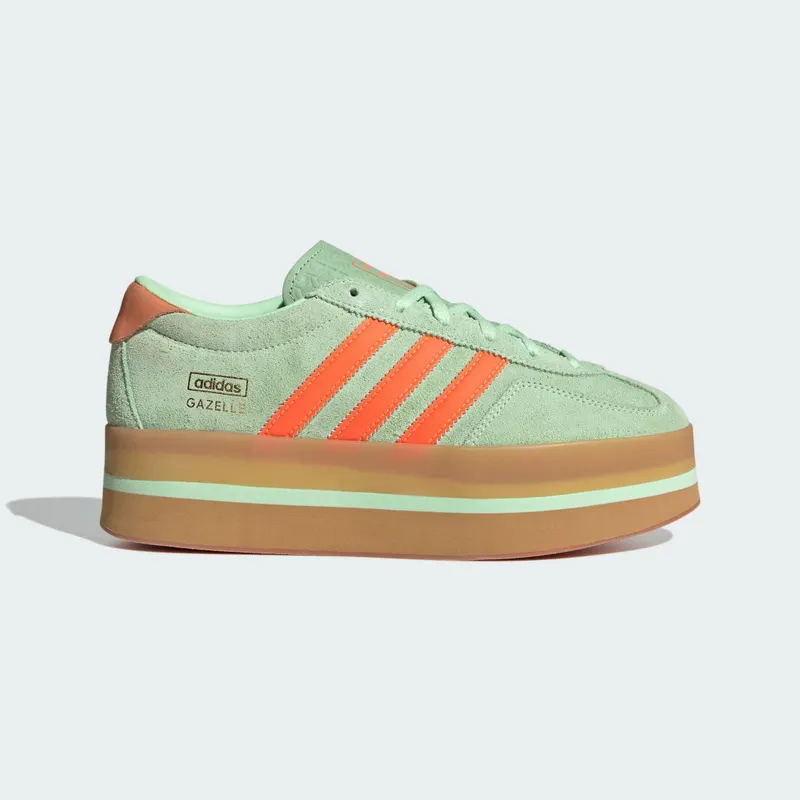 Adidas Gazelle Stack Semi Green Spark / Solar Orange / Gum | JR8180