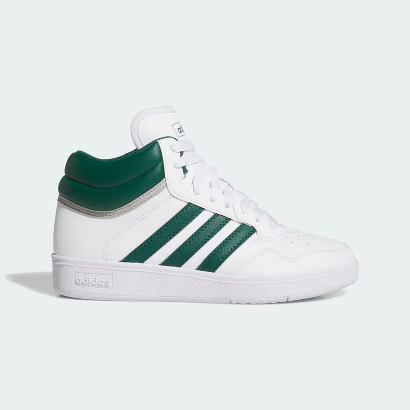 Adidas Hoops 4.0 Mid Kids Cloud White / Collegiate Green / Grey Two | JI0905