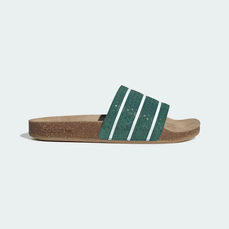 Adidas adilette Badslippers Collegiate Green / Core White / Gum | JH5495