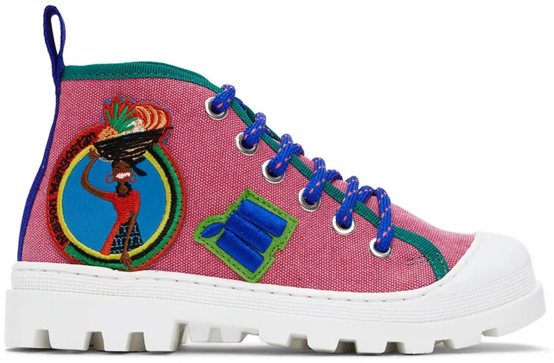 Maison Mangostan Kids Pink Gungo Sneakers | PROOO460