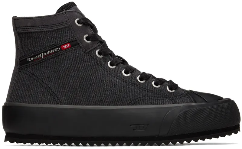 Diesel Gray S-Principia Mid Sneakers | Y02966P1473