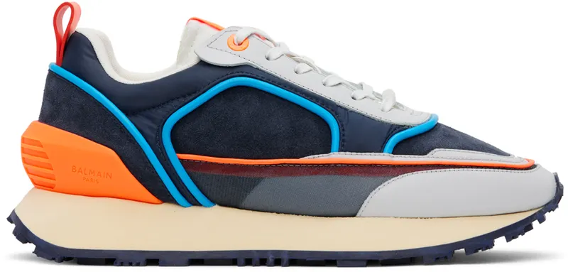 Balmain Navy Racer Sneakers | YM1VI305TSDM