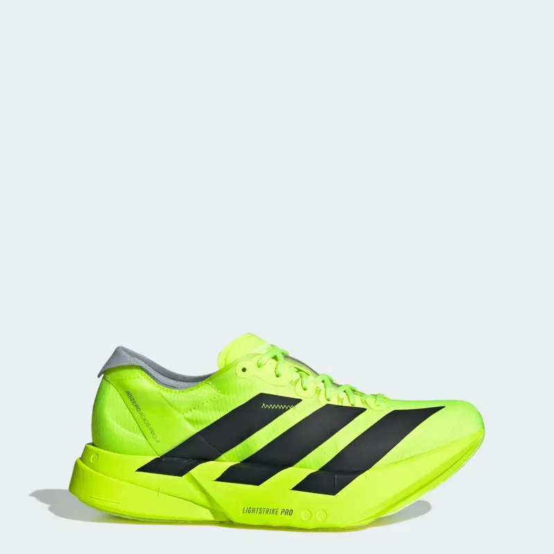 Adidas Adizero Adios Pro 4 Lucid Lemon / Core Black / Halo Silver | JR6362