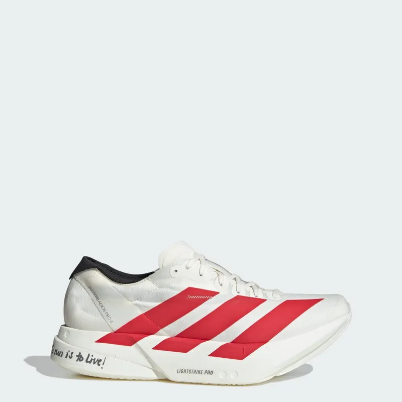 Adidas Adizero Adios Pro 4 Off White / Better Scarlet / Core Black | JR6363