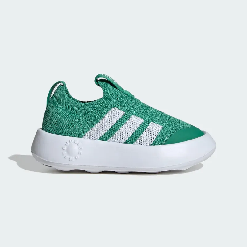 Adidas Bubblecomfy Kids Semi Court Green / Cloud White / Core Black | JI1608