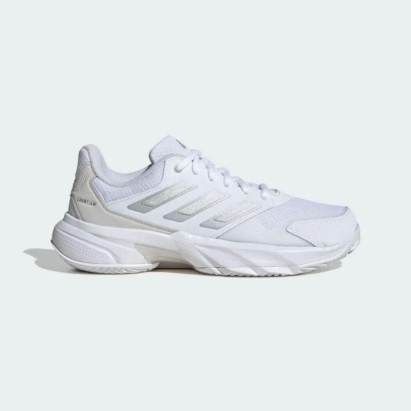 Adidas Courtjam Control 3 Clay Tennisschoenen Cloud White / Silver Metallic / Grey One “Clay/Cloud White/Silver Metallic/Grey One” | JS2894