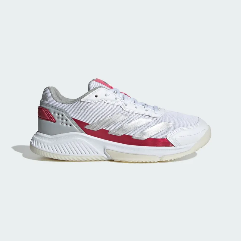 Adidas Courtquick Padel Cloud White / Silver Metallic / Lucid Pink | IH3407