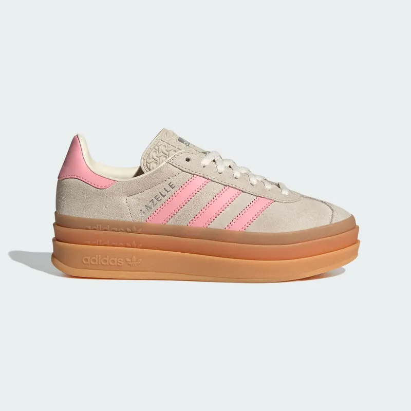 Adidas Gazelle Bold Kids Beige / Semi Pink Spark / Cream White | JQ7409