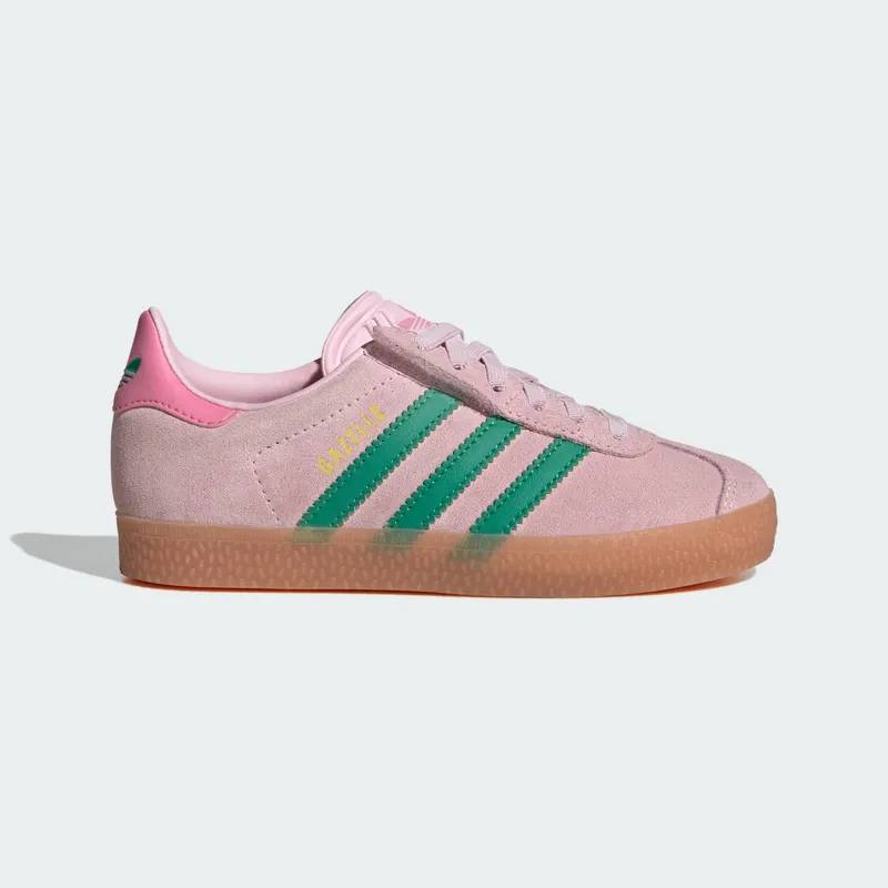 Adidas Gazelle Comfort Closure met Elastische Veters Kids Clear Pink / Court Green / Bliss Pink | JQ7837
