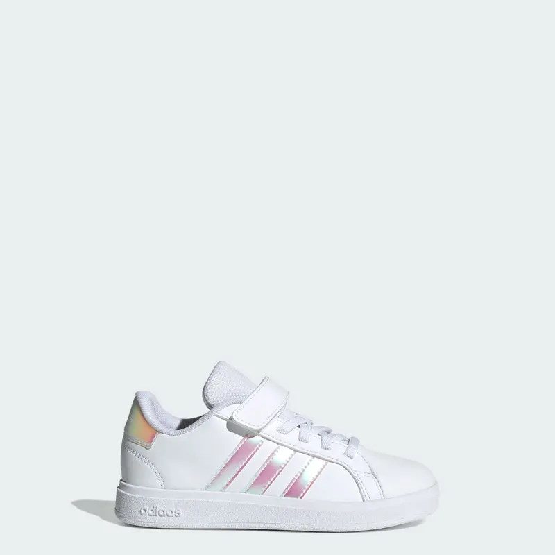 Adidas Grand Court 2.0 Kids Cloud White / Iridescent / Cloud White “Cloud White/Cloud White” | IE3851