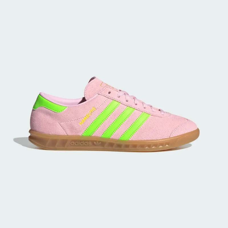 Adidas Hamburg Clear Pink / Solar Green / Gold Metallic | JS0683