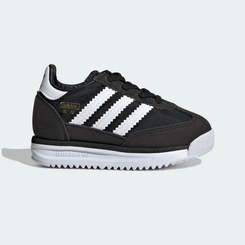 Adidas SL 72 RS Elastic Laces Kids Core Black / Cloud White / Blue | IH2978