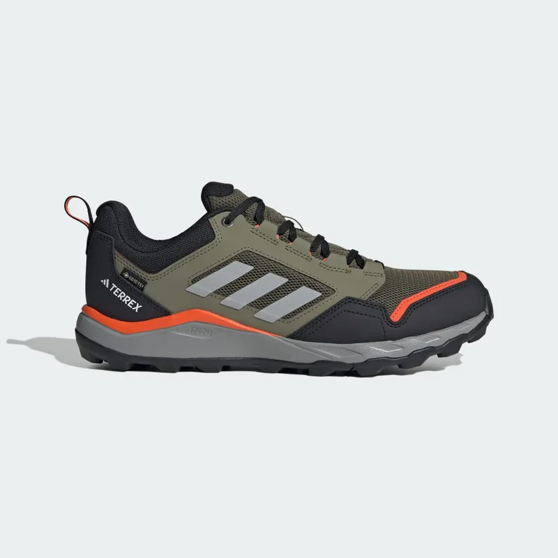 Adidas Tracerocker 2.0 GORE-TEX Trail Running Olive Strata / Charcoal Solid Grey / Semi Impact Orange | JI1305