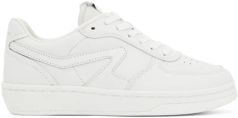 rag & bone White Retro Court Low-Top Sneakers | WFF22FF011QQ11