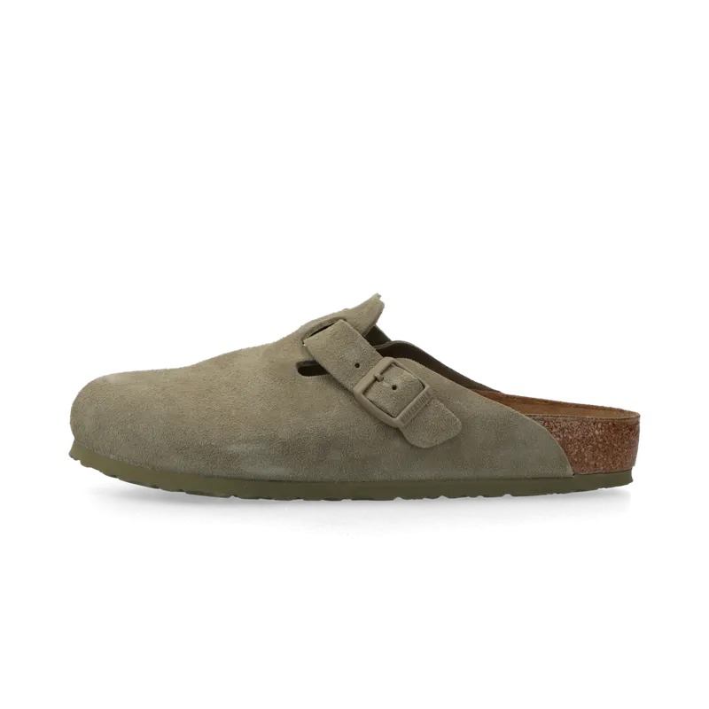 Birkenstock Boston Suede Leather (faded khaki) – 1025788 | 1025788