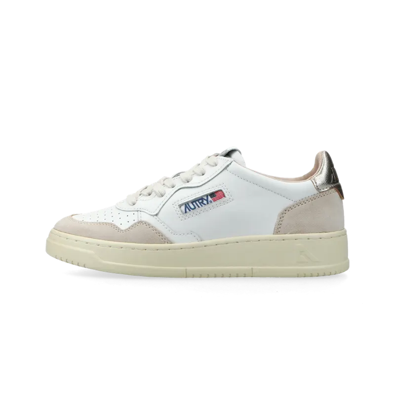 Autry Medalist Low W (leat / suede white / gold) – AULWLS75 | AULWLS75