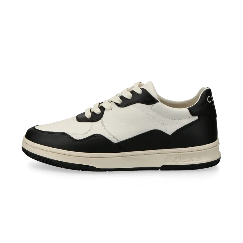 CLAE Elford (black leather / off-white) – CL23AEF02 “Black/Off White” | CL23AEF02
