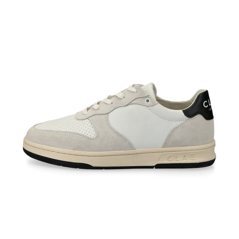 CLAE Malone (white leather / black) – CL23AMA01 “White/Black” | CL23AMA01
