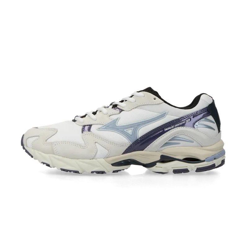 Mizuno Wave Rider 10 “Yokai” (snow white / aleutian / cadet) – D1GA247401 “White/Purple/Lila” | D1GA247401