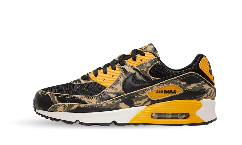 Nike Air Max 90 SE Snakeskin (W) “Black/Parachute Beige/Medium Olive/University Gold” | IF1721-001
