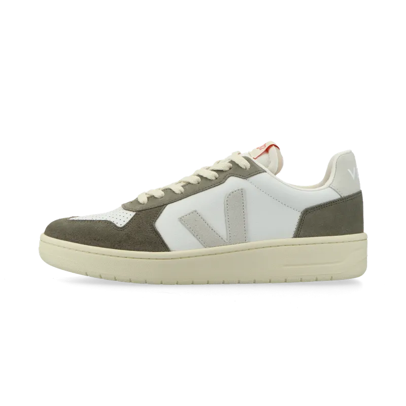 VEJA V-82 Grained Leather (extra / white / natural / kaki) – VE3320757 | VE3320757