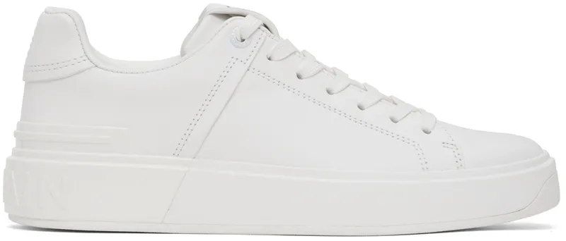 Balmain White B Court Sneakers | XN0VI690LVTR