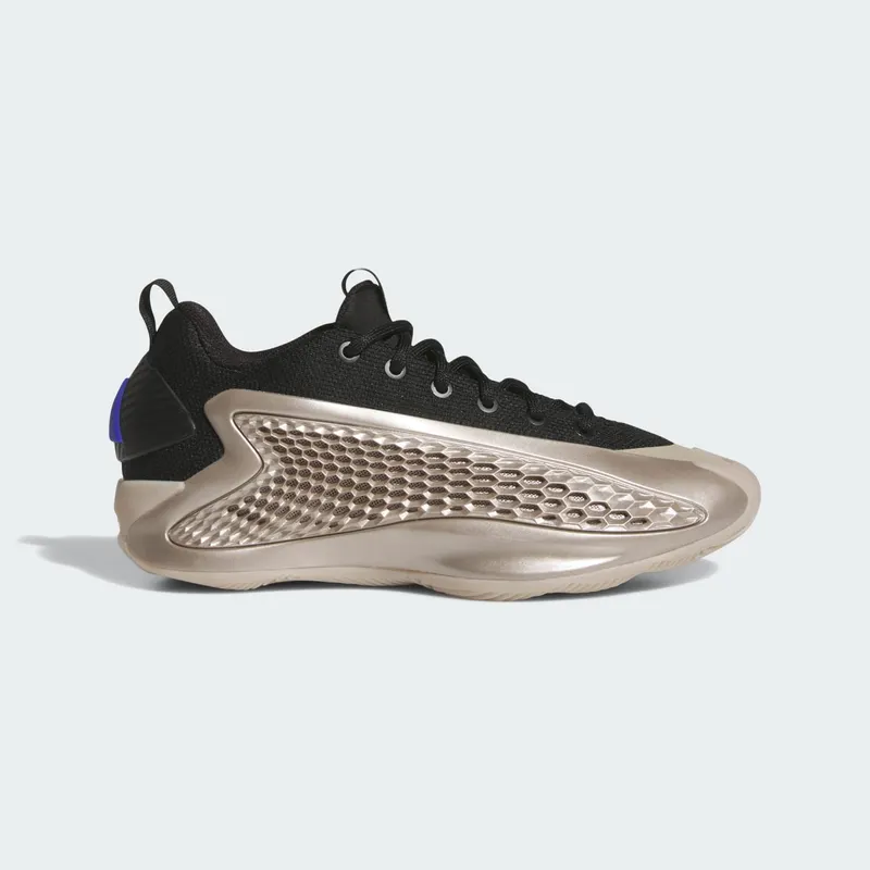 Adidas Anthony Edwards 1 Low Sportschoenen Kids Champagne Met. / Core Black / Lucid Blue | JQ6132