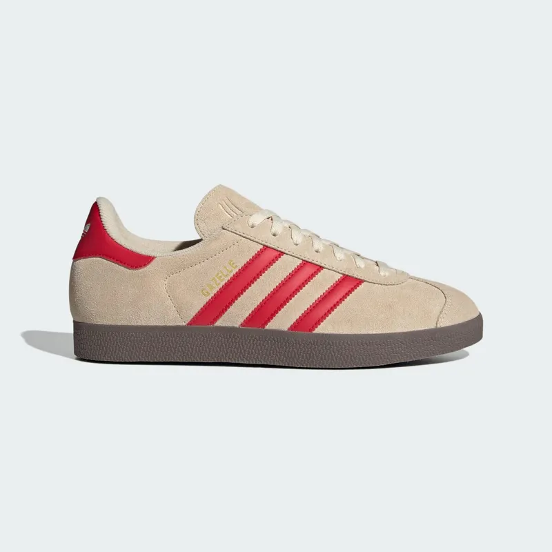 Adidas Gazelle Sand Strata / Better Scarlet / Cloud White | JH5393
