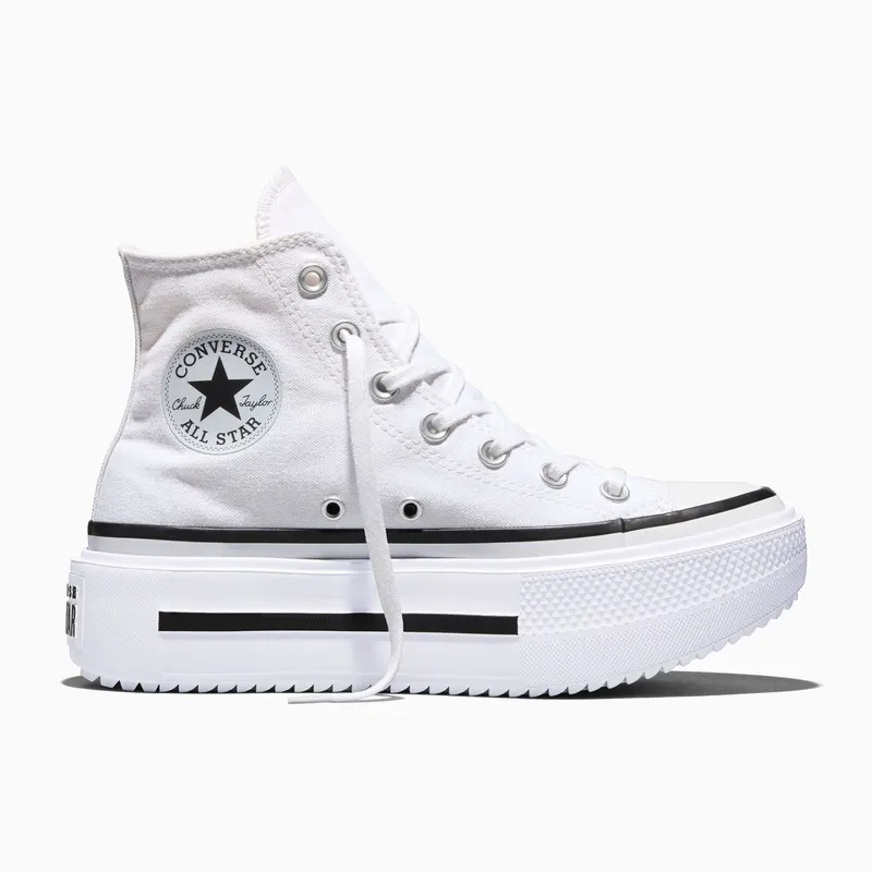 Converse Chuck Taylor All Star Lift Double Stack White/Black/White | A12976C