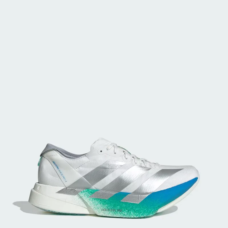 Adidas Adizero Adios Pro 4 Crystal White / Matte Silver / Glory Green “Crystal White/Matte Silver/Green” | JR6354