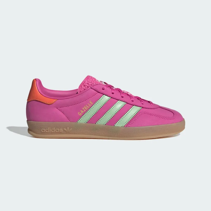Adidas Gazelle Indoor Semi Lucid Fuchsia / Semi Green Spark / Signal Coral | JI2718
