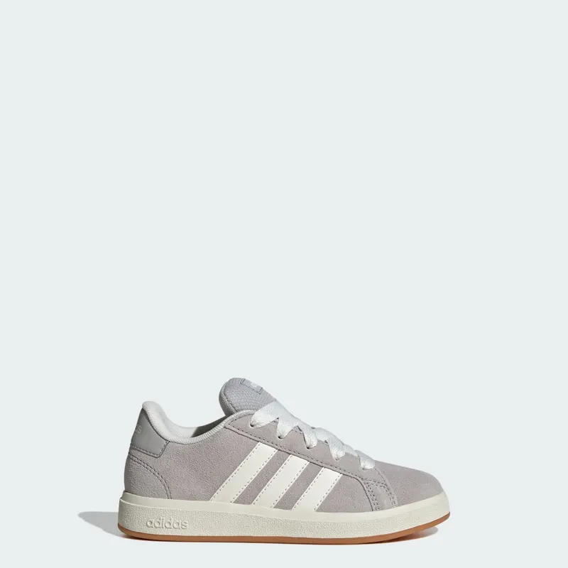 Adidas Grand Court 00s Kids Grey Two / Off White / Gum | JH6179