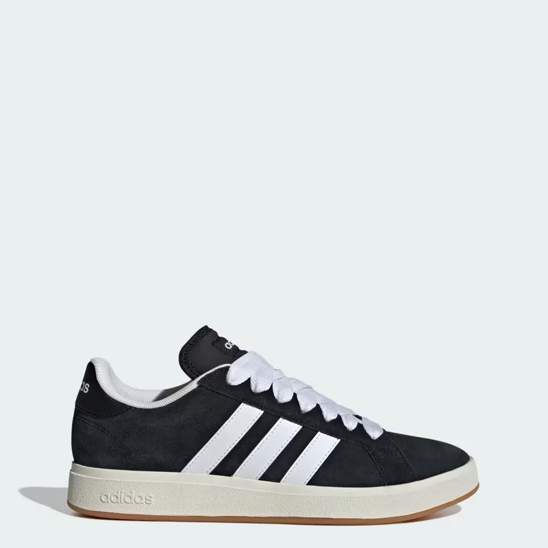 Adidas Grand Court Base 00s Core Black / Cloud White / Gum | IH6184