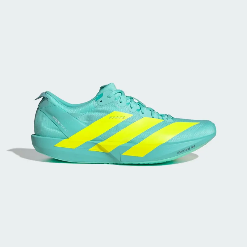 Adidas Adizero Adios 9 Hardloopschoenen Flash Aqua / Lucid Lemon / Zero Metalic | JH5243