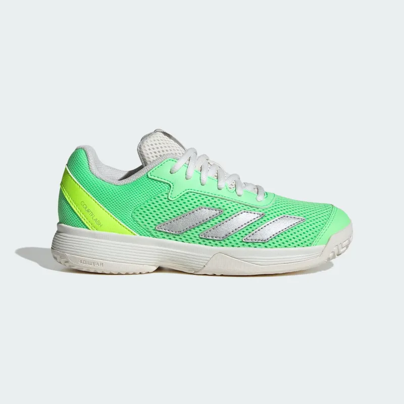 Adidas Courtflash Tennis Kids Pure Teal / Silver Metallic / Lucid Lemon | JH5124