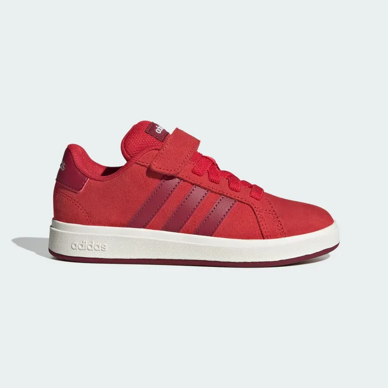 Adidas Grand Court 00s Kids Collegiate Red / Collegiate Burgundy / Off White | JQ5653