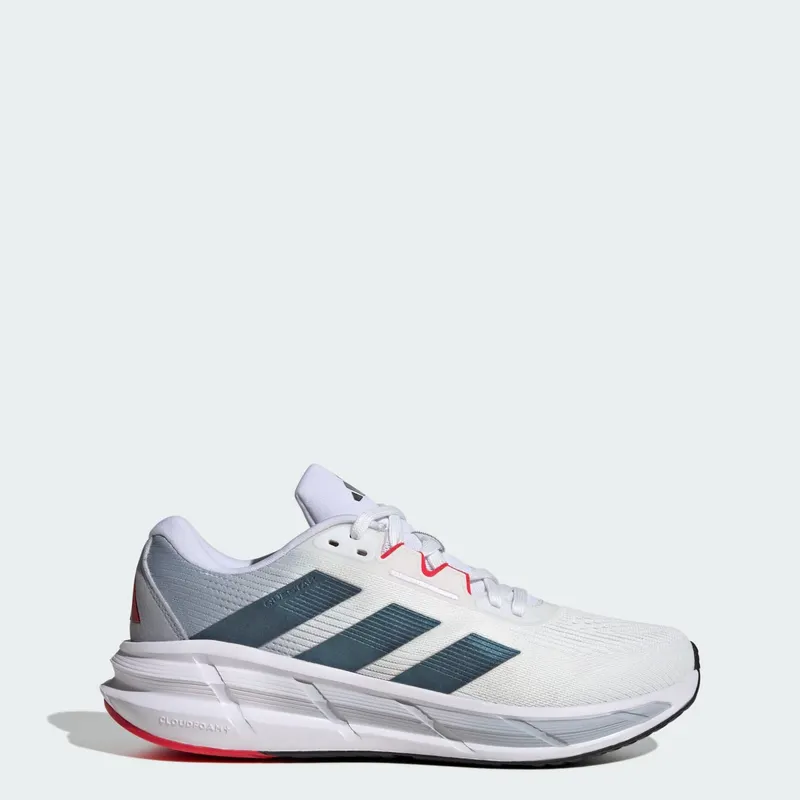 Adidas Questar 3 Hardloopschoenen Cloud White / Core Black / Pure Ruby | JQ5081