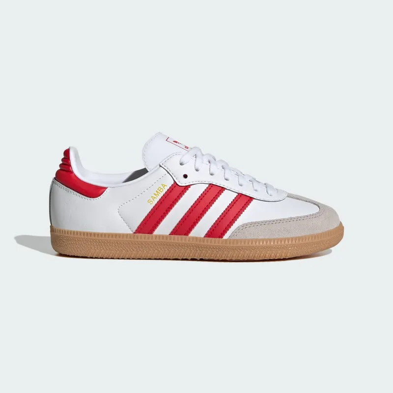 Adidas Samba OG Kids Cloud White / Better Scarlet / Gum | JQ2833