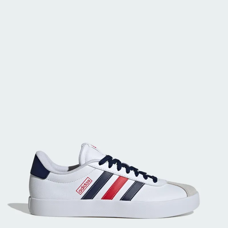 Adidas VL Court 3.0 Cloud White / Team Navy Blue 2 / Better Scarlet “Cloud White/Team Navy/Blue/Better Scarlet” | IF4465
