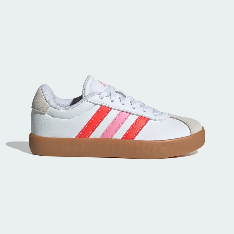 Adidas VL Court 3.0 Kids Cloud White / Bright Red / Bliss Pink | JH8722