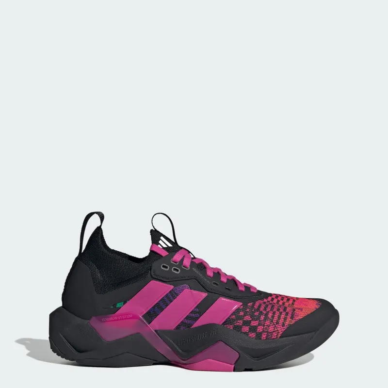 Adidas adidas x Jeremy Scott Pride Rapidmove Adv 2 Sportschoen Black / Core Black / Lucid Fuchsia | JR6402