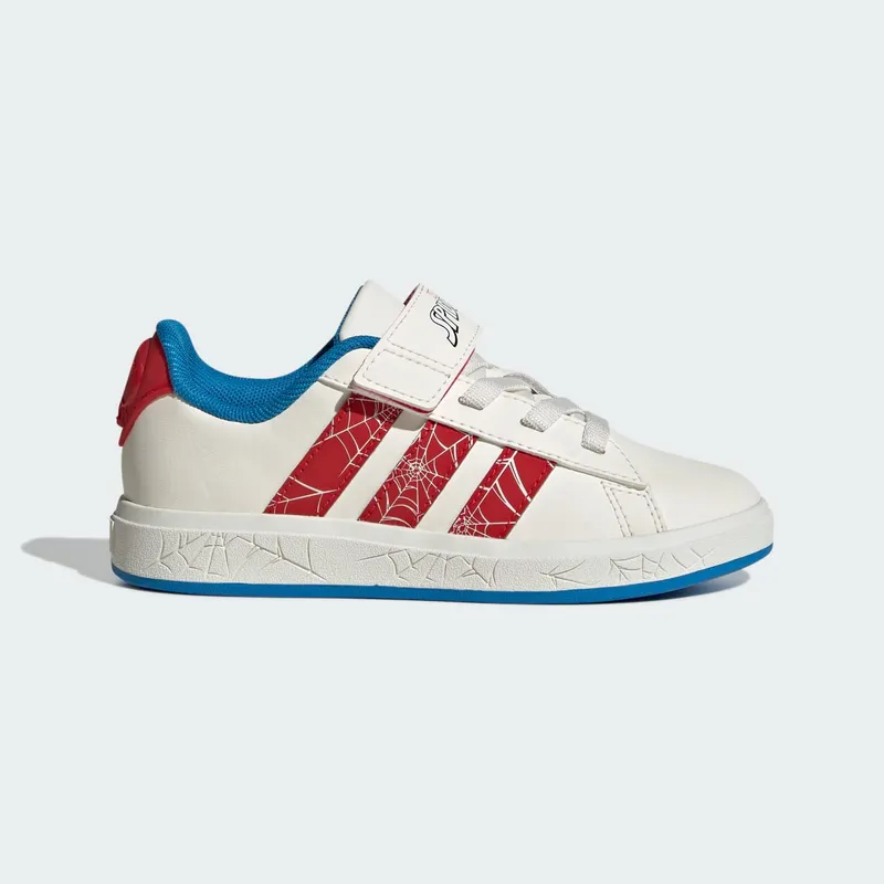 Adidas adidas Marvel Spider-Man Grand Court Kids Cloud White / Pure Ruby / Bright Blue | JS0778