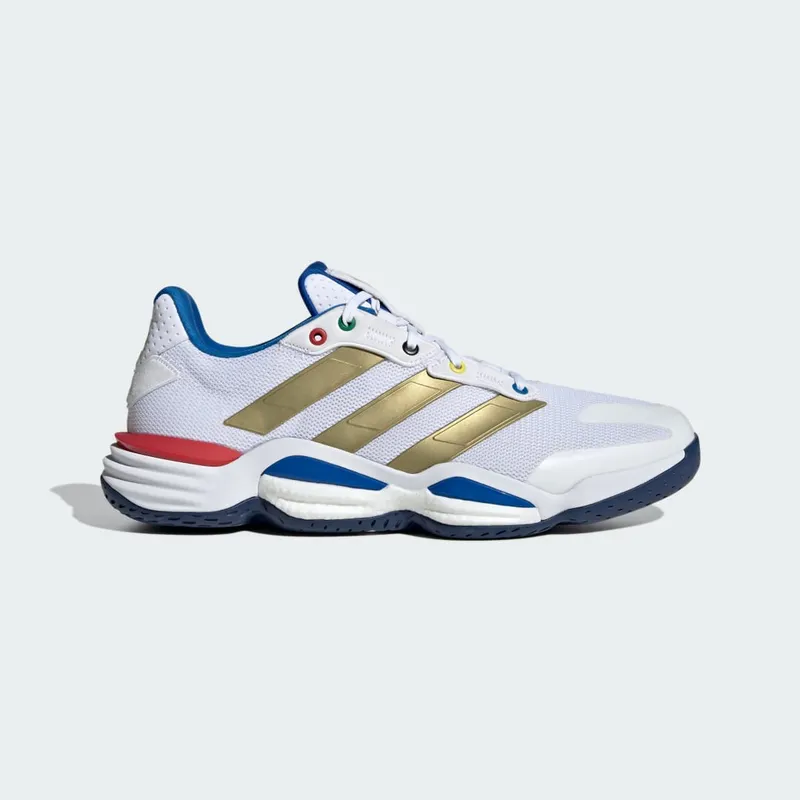 Adidas Stabil 16 Indoor Cloud White / Gold Metallic / Dark Blue | JP5770