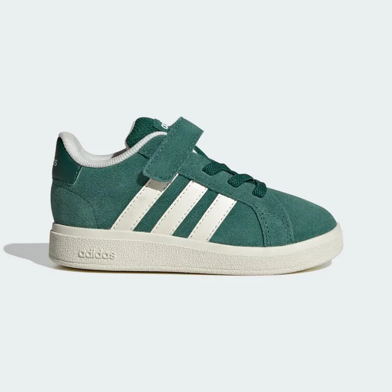 Adidas Grand Court 2.0 Sneakers Kids Collegiate Green / Off White / Core Black | JR0776