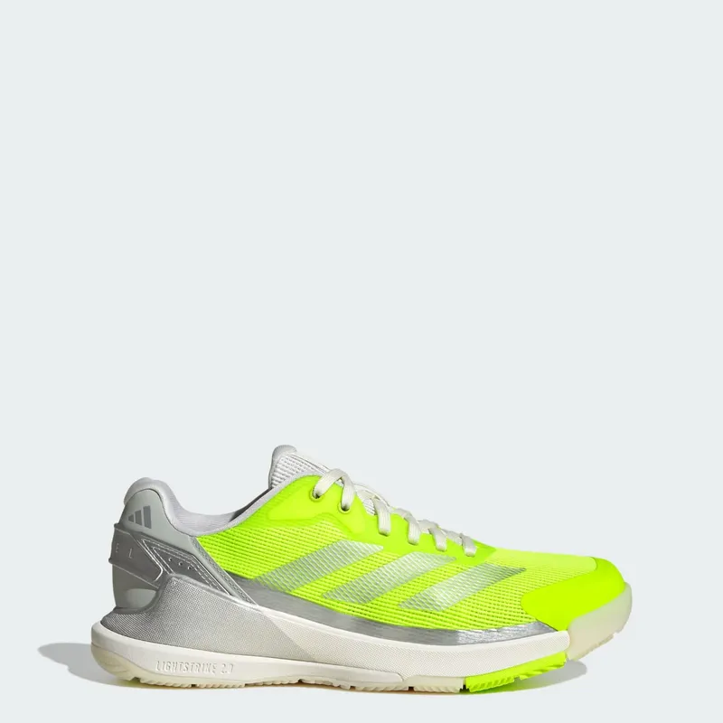 Adidas Crazyquick Lightstrike Padelschoenen Lucid Lemon / Silver Metallic / Wonder Silver | JR9326