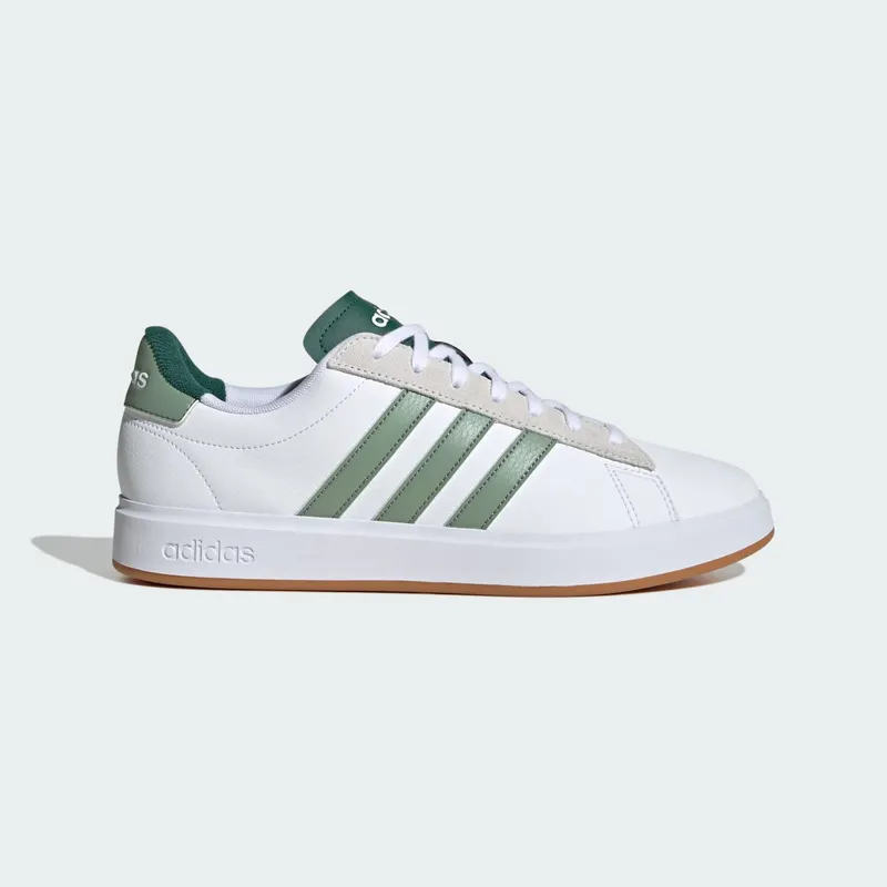 Adidas Grand Court 2.0 Cloud White / Silver Green / Collegiate Green | JH8690