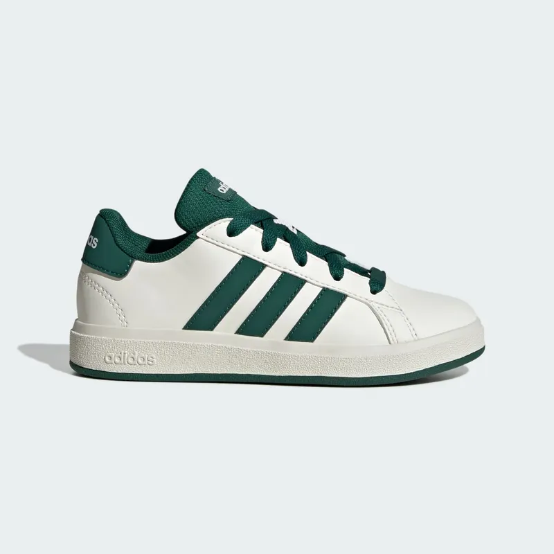 Adidas Grand Court Lifestyle Tennis Lace-Up Off White / Collegiate Green / Core Black | JQ0704